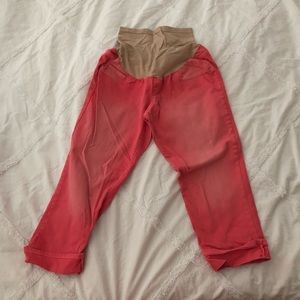 Cropped maternity pants